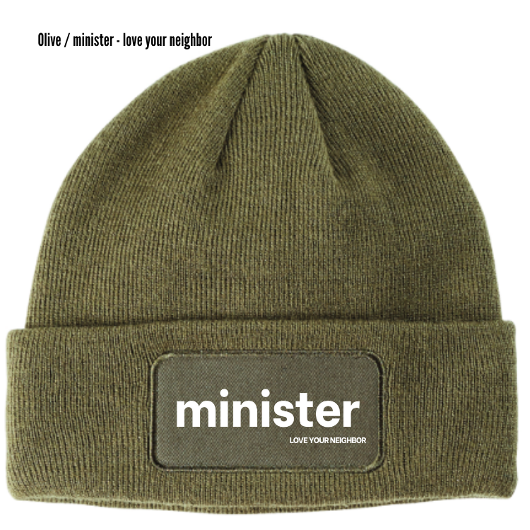 minister Love Your Neighbor Beanie
