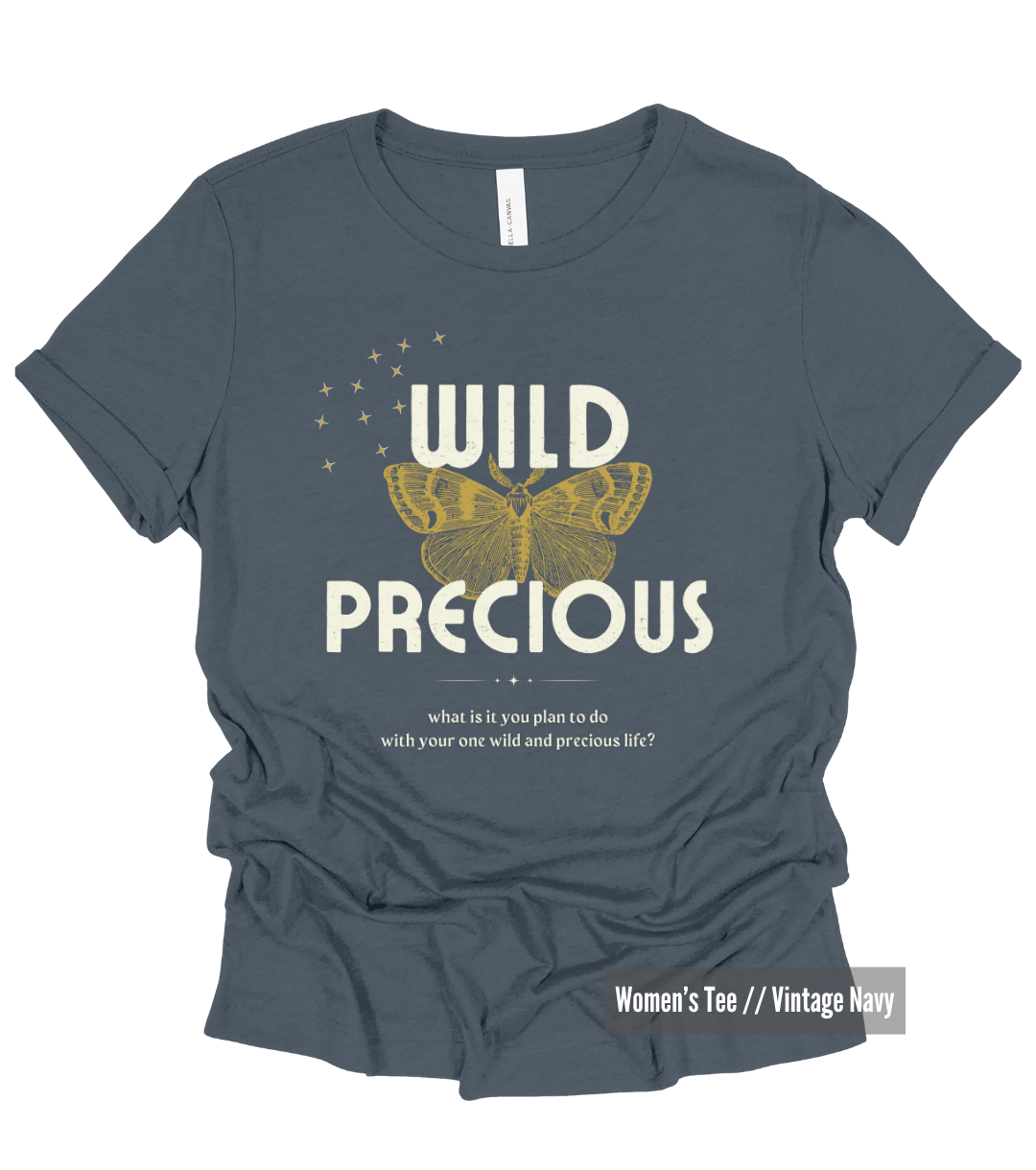 Wild Precious Women's Tee - Navy