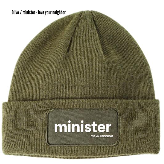 minister Love Your Neighbor Beanie