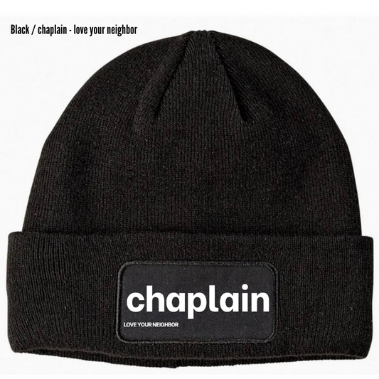 chaplain Love Your Neighbor Beanie