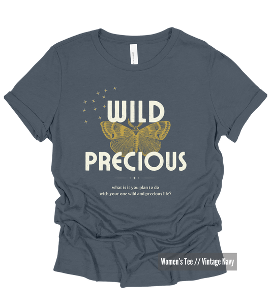 Wild Precious Women's Tee - Navy