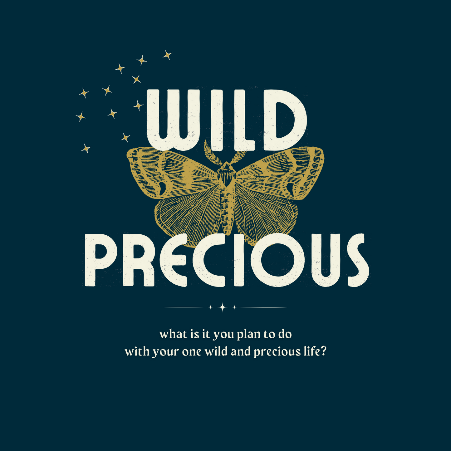 Wild Precious Women's Tee - Navy